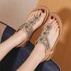 Мода 2024 Лето Новый Продукт Эластичная Лента Водные Алмазы Дышащие Легкие и Удобные Большие Размеры Женские Сандалии