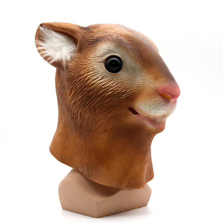 Halloween Latex Squirrel Mask Animal Headgear for Festivals cosplay Party Supplies
