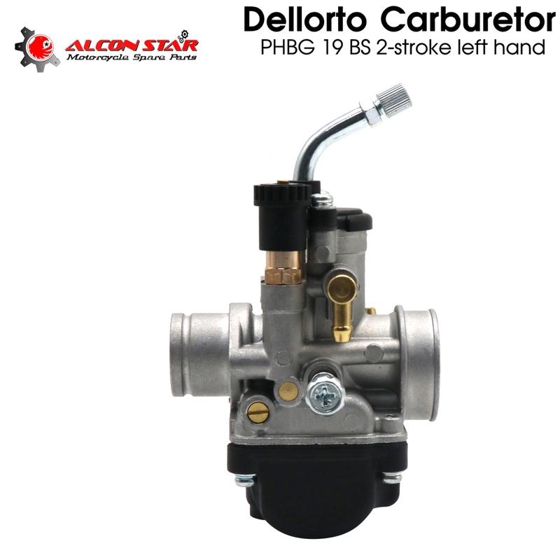 Alconstar 19mm Dellorto PHBG 19 Bs 2-stroke left hand Dirt Pit Bike Motorcycle Carburetor Carb for Yamaha DT50E Aprilia RS
