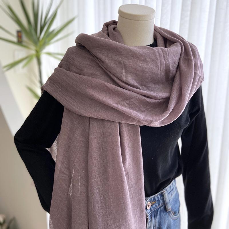 New Spring Summer Women Scarf Solid Casual Lady EMA