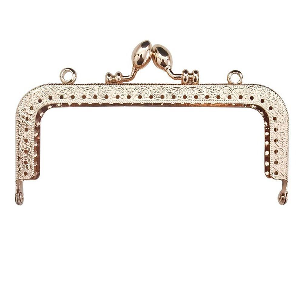 Vintage Purse Frame Kiss Clasp Metal Bag Kiss Clasp Lock Bag Frame Buckle  Handle Bag Accessories