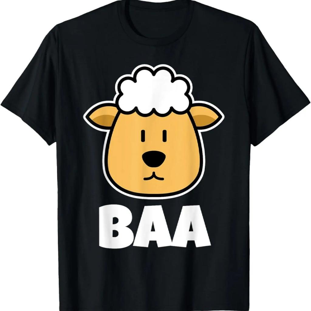 Футболка с овечкой BAA _ Футболка для любителя овец _ Детская футболка с овечкой