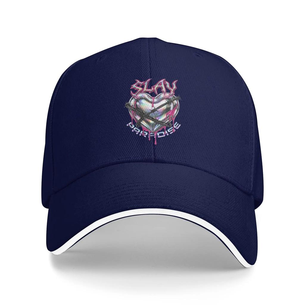 Pink Slayyyter Sun Baseball Cap Summer Fitted Retro Trucker Hat For Unisex Women Outdoor Sport Baseball Caps