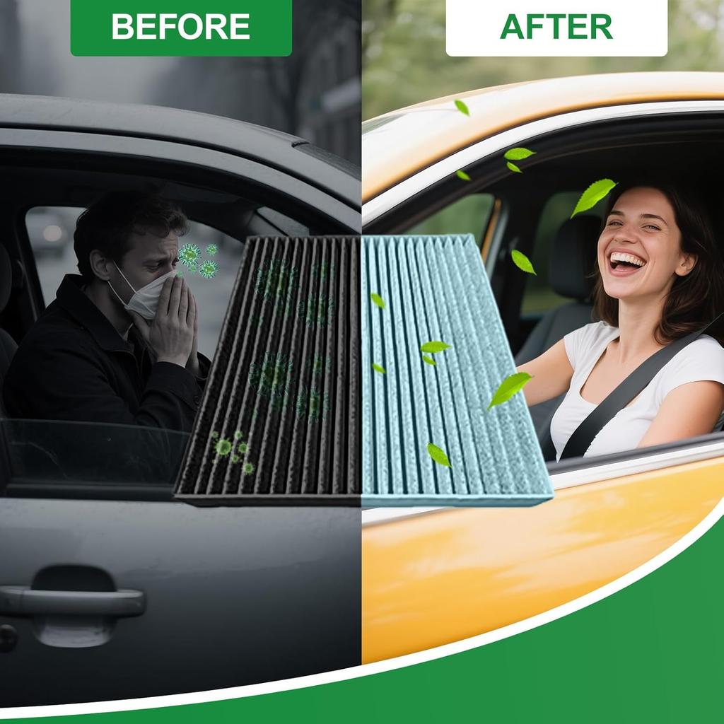 Cabin And Engine Air Filter Kit For Hyundai Sonata -2025, Tucson -2025, Santa Cruz -2025, Santa Fe -2025,For Kia K5 -2025,Sorento -2025,For Sportage
