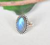 Labradorite Big Oval Gemstone Handmade Designer Ring, 925 Sterling Silver, Birthday Gift, Boho Ring, Partywear Ring