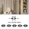 Embellishment Porch Ornament Mirror Wall Stickers Flower Shape Decal Home Decor 3D Floral Mural