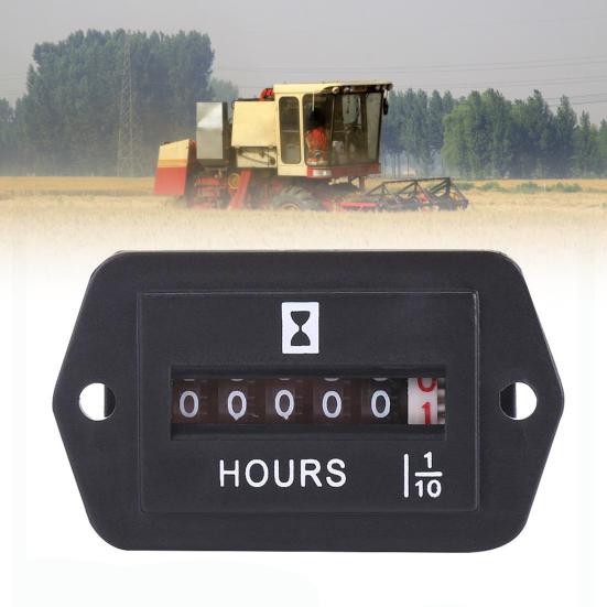Простой автомобильный счетчик часов, профессиональный, прямоугольный, кварцевый