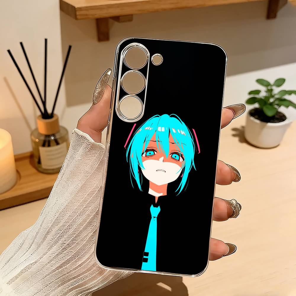 H-Hatsune Anime Miku Phone Case For Samsung Galaxy A71,A70,A52,A51,A40,A30 Transparent Cover