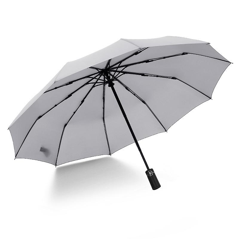 Three fold folding full-automatic umbrella double sunny umbrella sunscreen strong wind resistant men and women