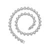 Shiny Love Shape Rhinestone Bracelet Zinc Zinc Zinc Alloy Tennis Chain Choker Valentine's Day Necklace  Gift