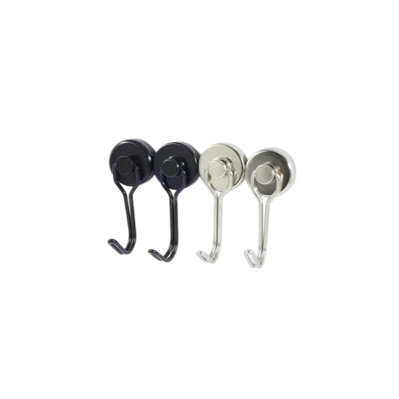 Heavy Duty Neodymium Magnetic Swivel Hooks Rust Resistant Rotatable Hanging Hook for Kitchen Garage Organization
