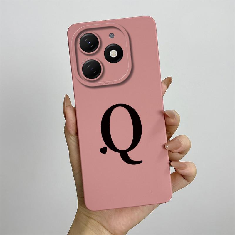 Чехол для Tecno Spark 20 Pro Чехол для телефона Tecno Spark 20 Tecno Spark 20C BG7n BG7 KJ5 KJ6 Милые начальные буквы Матовый ТПУ Мягкий чехол