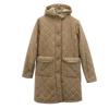 Mackintosh Made In the UK Long Sleeve Quilted Coat 36 Beige Fur Lining Women Used