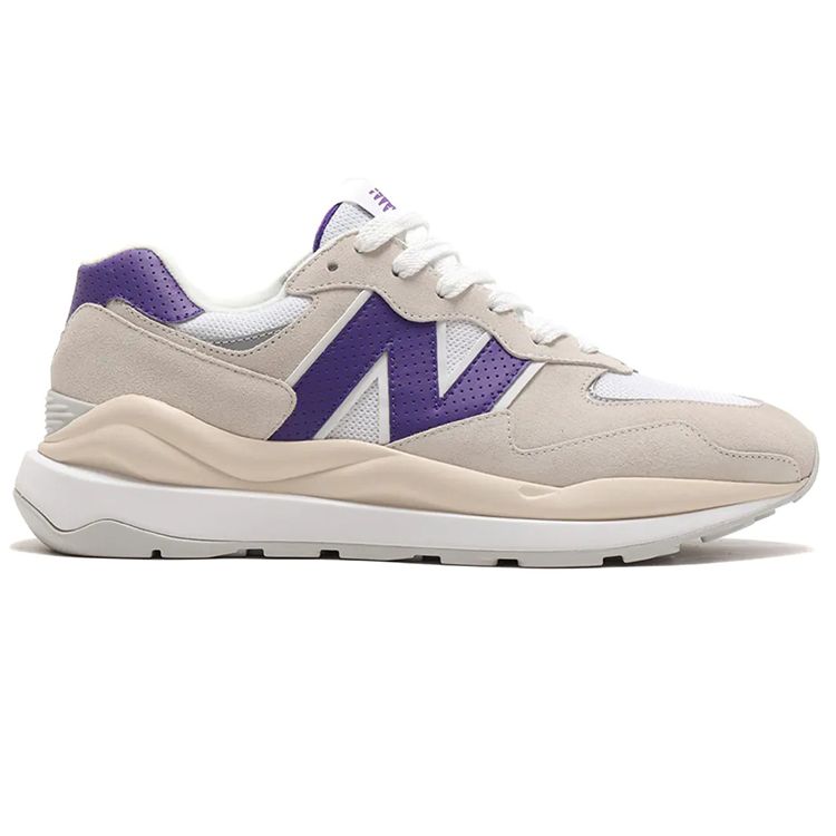 New Balance 57/40 Морская соль Призматический фиолетовый Мужские кроссовки Белый M5740SB1