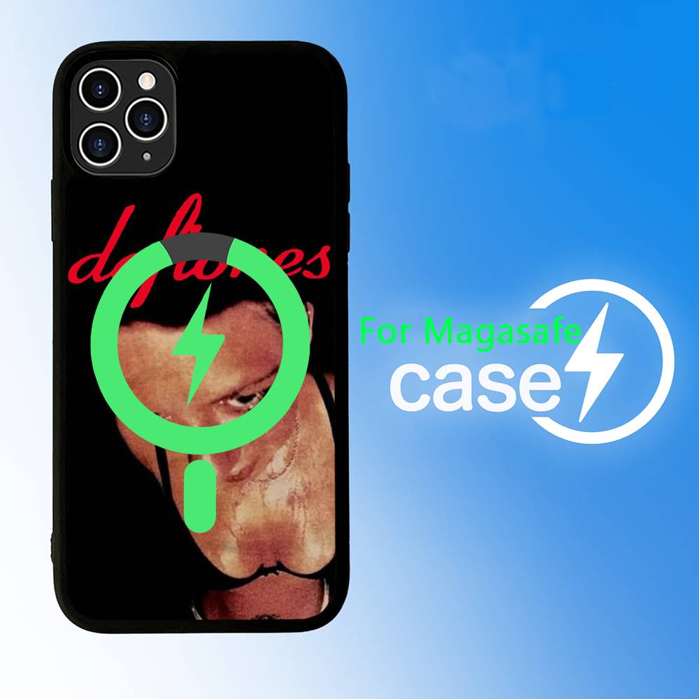 Band D-Deftones Black For Magsafe Magnetic Phone Case For iPhone 16 15 17 Pro Max 11 12 13 14 Plus Cover