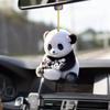 New HD Acrylic Flat 2D Cute Panda Automobile Hanging Ornament Christmas Tree Ornaments