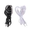 White/Black Lamp Power Cord W Dimmer Switch Ac 220V/110V Us Plug