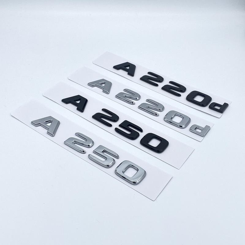 3D буквы A180 A200 A220 A250 A260 A180d A220d 4Matic ABS эмблема для Mercedes Benz A W176 W177 багажник автомобиля задняя наклейка с логотипом