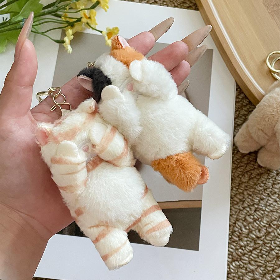 Cute Animal Plush Keyring With Short Pile Polyester For Children Gifts