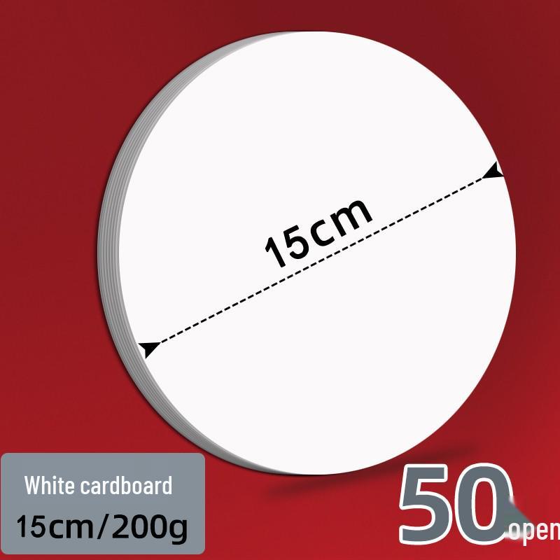 Двусторонняя черно-белая круглая крафтовая бумага для рисования.