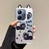 KEYSION Милый мультяшный чехол с ушками для Infinix Hot 30i со шнурком Мягкий силикон+ПК Противоударная задняя крышка для телефона для Infinix Hot 30i