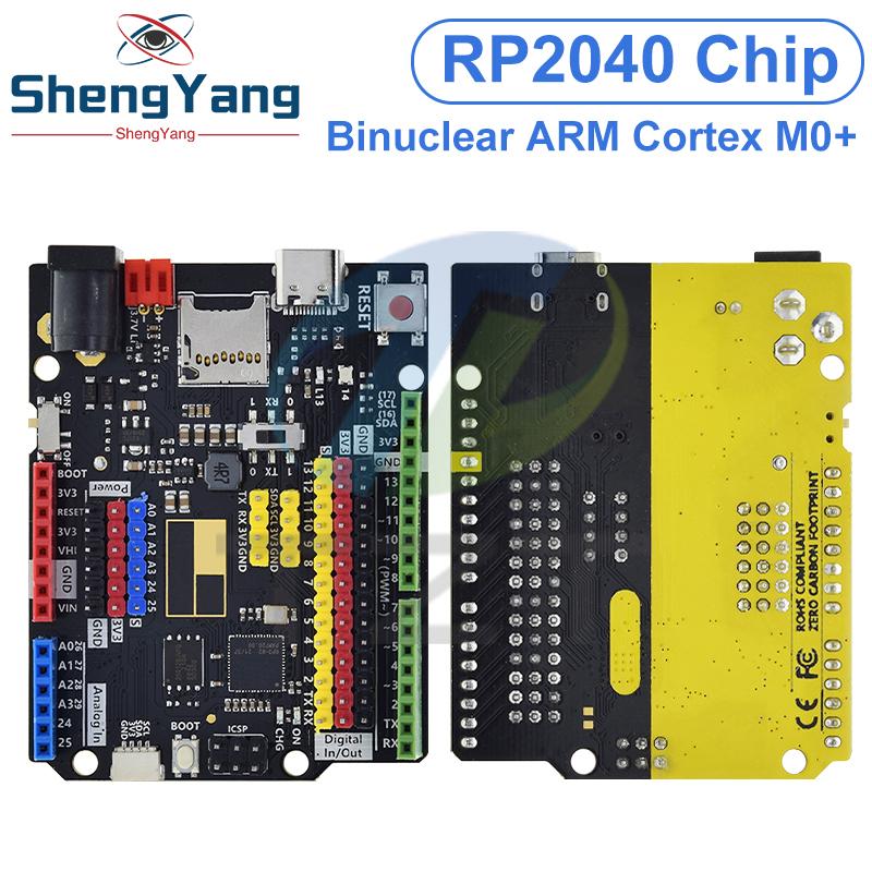 Плата разработки Raspberry PI UNO RP2040 USB Type-C 16 МБ Программирование Обучение Контроллер Ядро платы Для Arduino