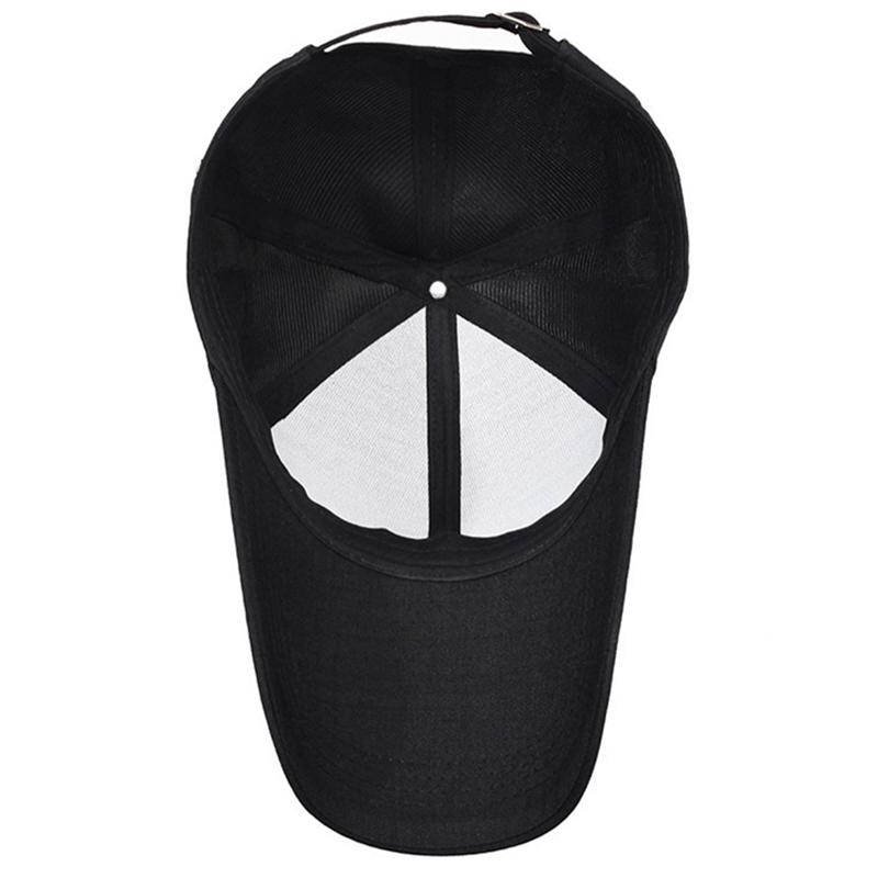 Мужская однотонная бейсболка с длинными полями для спорта на открытом воздухе, солнцезащитный крем R Metal Hat, кепка для рыбалки и отдыха