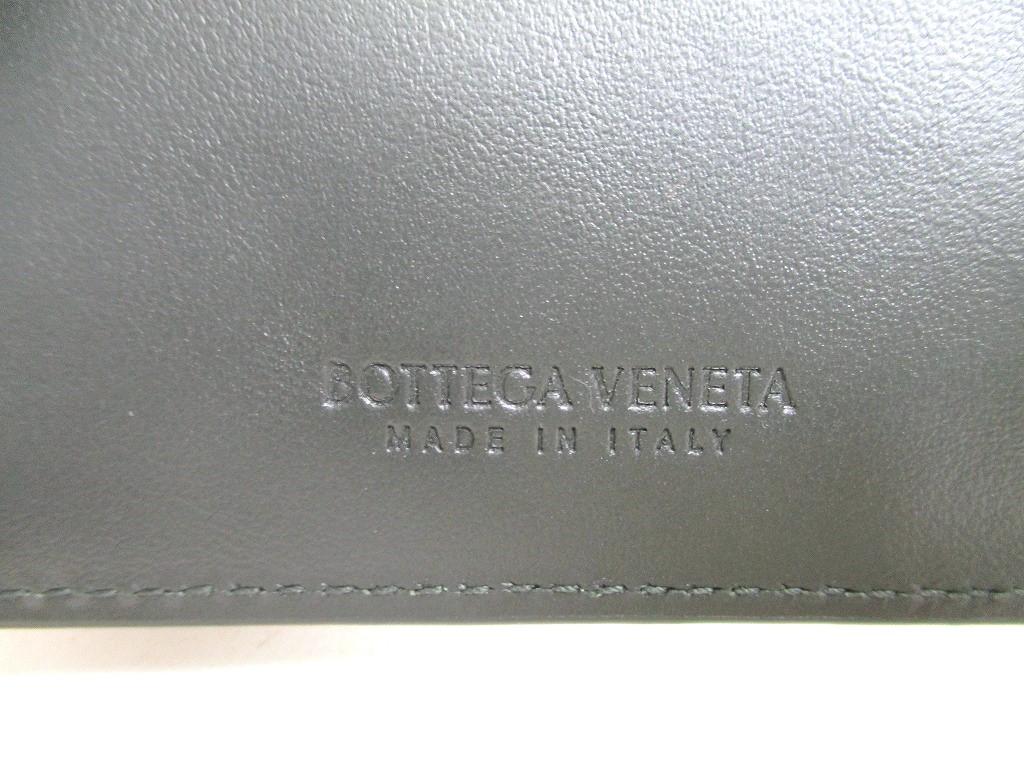 Оригинальный черный кожаный кошелек для купюр BOTTEGA VENETA с кассетой, складной, #a417, восстановленный