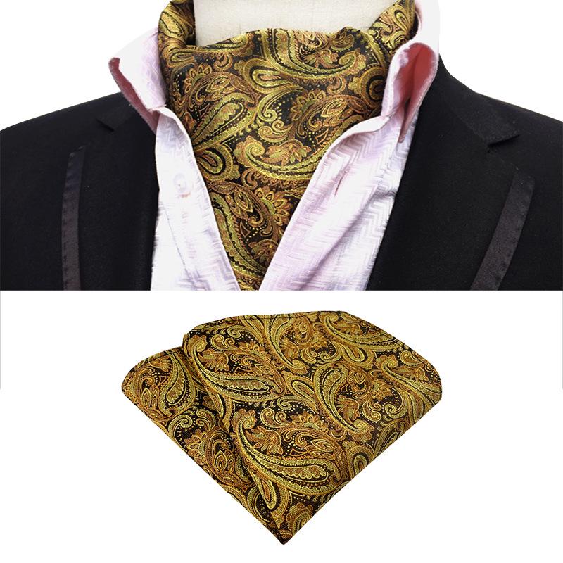 Men's Polyester Retro Tie, Scarf, and Pocket Square Set