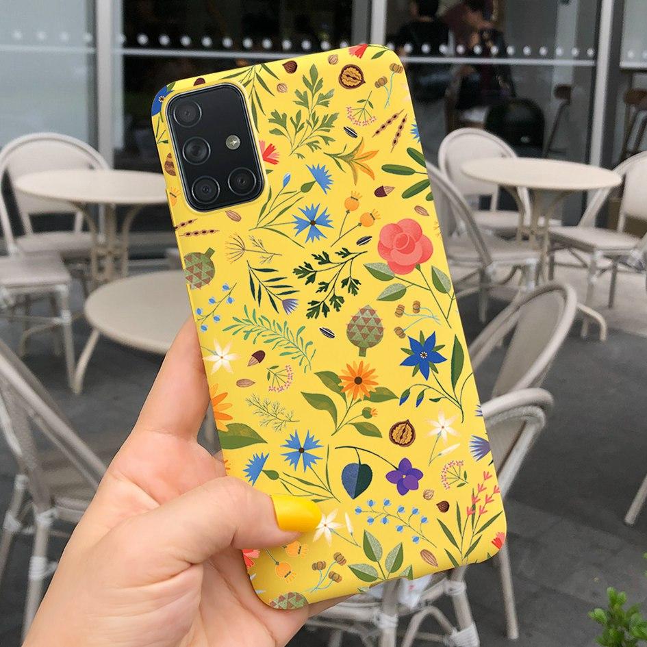 A51 A71 Case For Samsung Galaxy A51 4G Soft Touch Silicon Cover Shockproof Bumper Back Protector Bag for Samsung A 51 A 71 Coque