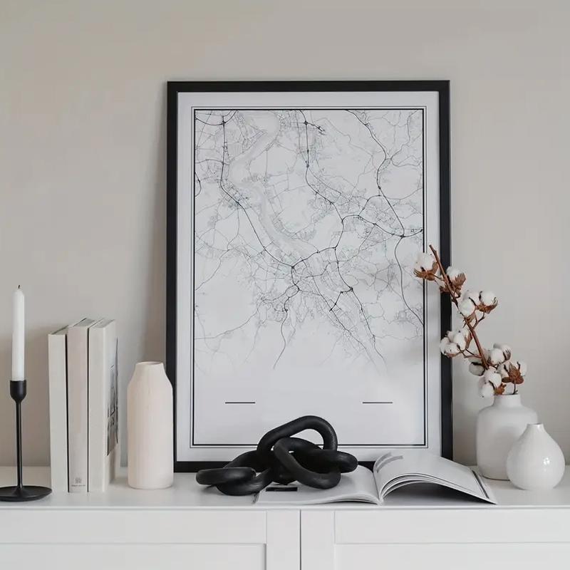 1PC Farmhouse Decorative Pendant Table Farmhouse Wooden Ornament 5-Link Chain Wooden Chain Decoration Hand Carved 33x8x2cm