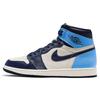 Мужские кроссовки Air 1 Retro High OG Obsidian Blue Sail University-Blue 555088-140