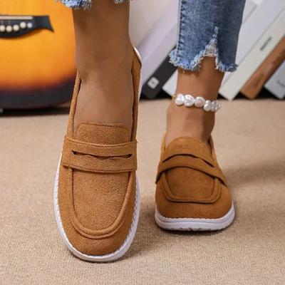 2024 Высококачественная женская обувь Лоферы Женские туфли на плоской подошве Повседневные туфли на плоской подошве Женские туфли с круглым носком Слипоны Легкие женские туфли больших размеров