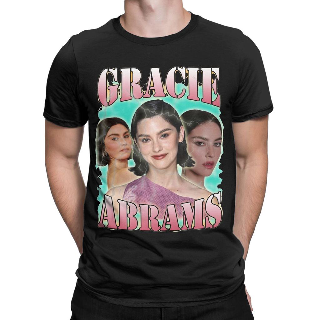 Gracie Abrams Men T Shirt Novelty Tee Shirt Short Sleeve Crew Neck T-Shirt 100% Cotton Gift Idea Clothing