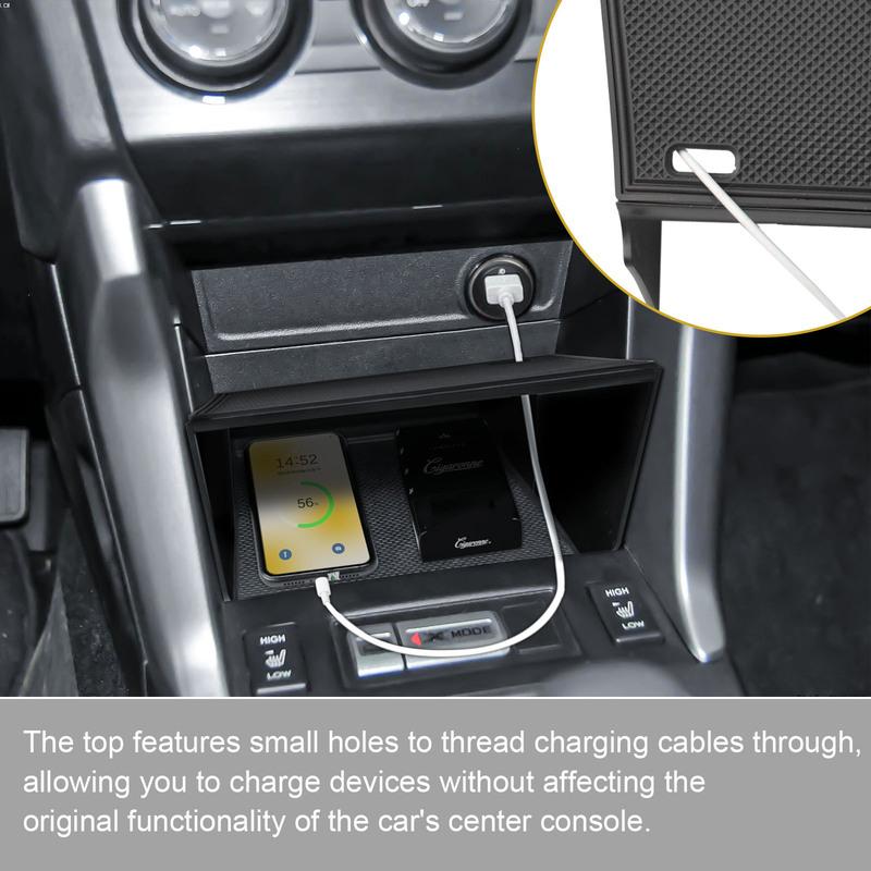 Front Center Console Gear Shift Dividers Tray for Subaru Forester 2013 2014 2015 2016 2017 2018 Shelf Divider Insert Storage Box