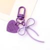 Прекрасный брелок-подвеска в виде сердца с бантом для сумки, аксессуары для сумки для рюкзака, кошелька, украшения для сумочки, эстетичный брелок