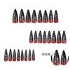24 шт. 3D трехмерный Smudge Wearing Nail Super Long Tip Gradual Change Nail Press on Nails