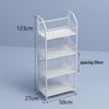 Freestanding Multilayer Snack & Beverage Display Rack for Convenience and Home Use