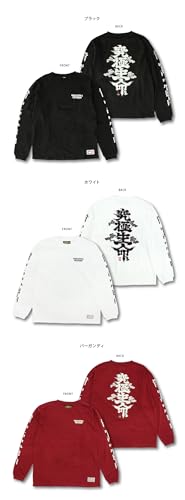 MAN WITH A MISSION Новогодняя распродажа 2021 Товары: Новогодняя сосна Футболка с длинным рукавом (Английский Ver.) (белый) Размер L