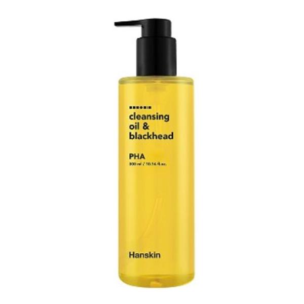 Hanskin Cleansing Oil & Blackhead AHA, BHA, PHA, 300мл, корейская очищающая косметика, популярный продукт