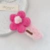 Sweet Plush Flower Hair Clip Fashion Duckbill Clip Special Occasions Headwear Accessories  Women