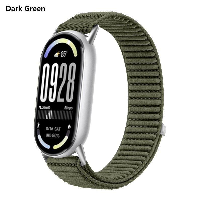 Нейлоновый ремешок-петля для Xiaomi Mi Band 10 9 8, сменный браслет на запястье для Xiaomi Mi Band 9/ 10 /8 NFC, аксессуары для ремешка часов