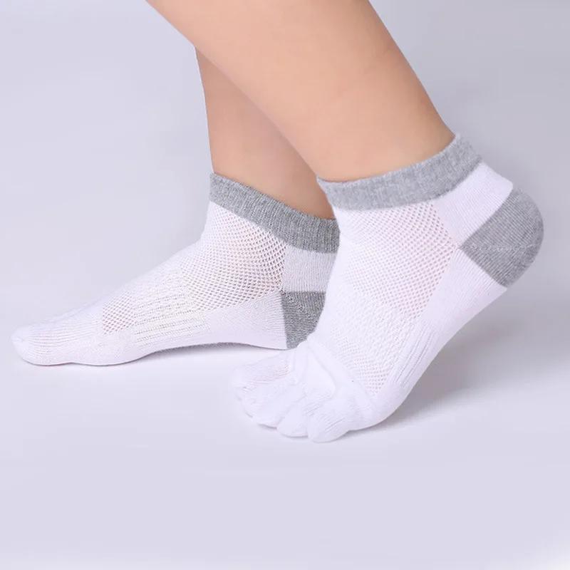1 Pair Breathable Unisex Men Women Socks Sports Ideal For Five 5 Finger Toe Shoes Sale Solid Mesh Socks Men 2024