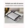 High-quality Milk Velvet Blanket with Geometric Square Print, Suitable for Bed, Travel, and Car Use. Made of Soft and Comfortable Polyester Fabric