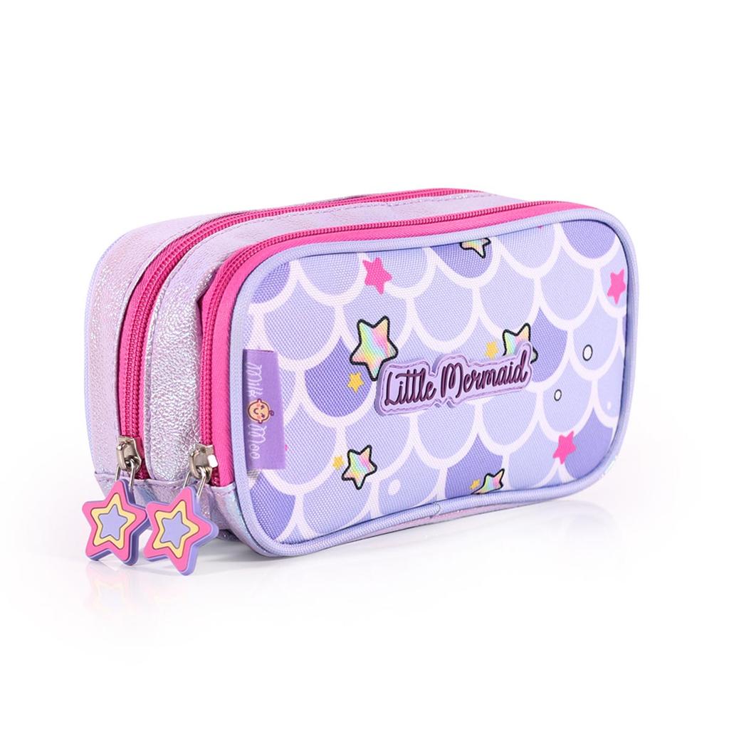 Milk&Moo Double Compartment Pencil Case Glittering Mermaid