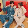 Couple Pajamas Set: Men's & Women's Thick Coral Fleece for Autumn/Winter