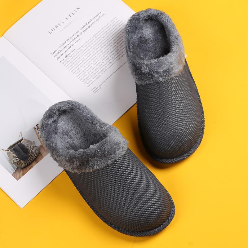 Fashion Wintes Men Shoes Quick Dry Clogs Casual Garden Shoes Warm Plush Sandals Couple Antiskid Home Slippers For Women Floor Shoes