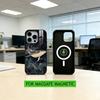 Line W-Whale Phone Case For iPhone17,16,15,14,13,12,11 Plus,Pro Magnetic For Magsafe Wireless Charging