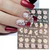 5D Acrylic Flowers Nail Stickers Nails Art Decals Floral Lace Nail Slider Summer Manicure Decor Foils