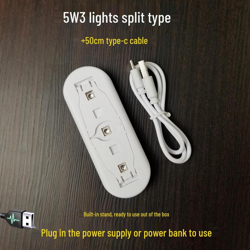 Миниатюрная портативная УФ-лампа для ногтей: Складная полимеризационная лампа для быстрой сушки ногтей с ультрафиолетовым облучением